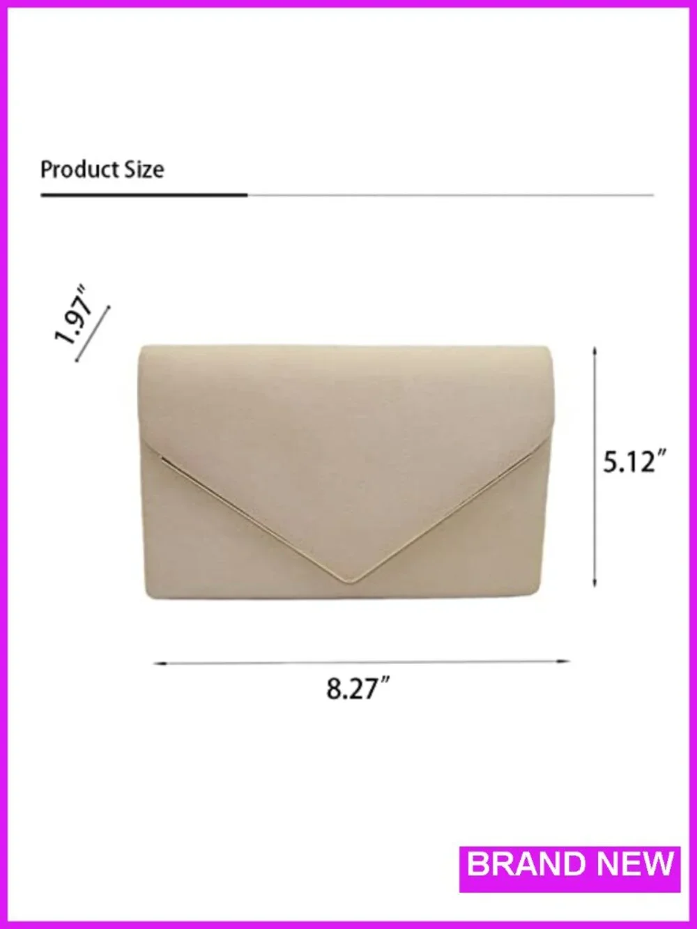 Women's Evening Clutch Purse with Detachable Chain, Formal Party Handbag, Faux